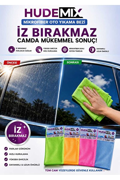 ESEMİZ Hudemix Mikrofiber Oto Yıkama Bezi İz Bırakmaz (1 Adet)