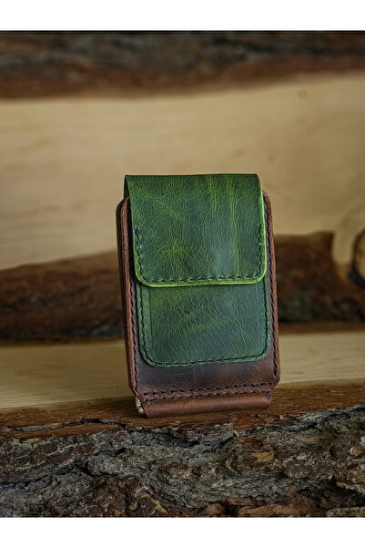 GERMANICIA LEATHER CRAFT El Yapımı Hakiki Deri Para Klipsli Cüzdan&Kartlık [İ...