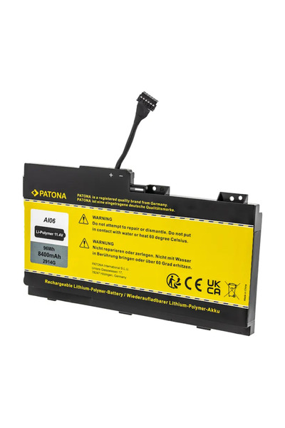 Patona Battery HP ZBook 17 G3 Series Notebook 808397-421 AI06XL