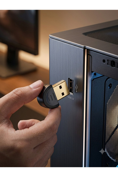 Deppo Trend USB To Bluetooth Adapter Laptop/PC/Oyun Konsolu/Akıllı Televizyon Uyumlu Tak Çalıştır USB Bluetooth Adaptörü
