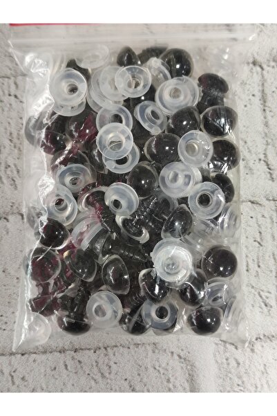 HOBİKİDS 12 mm Amigurumi Screw Eyes, 50 Pairs (100 Pcs)