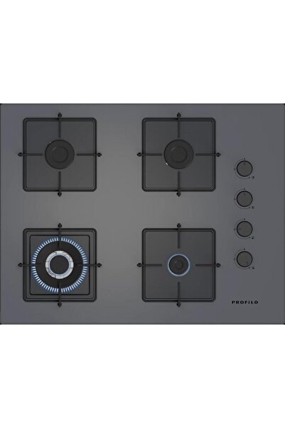 Profilo OE37H9P11D Gazlı Ocak 67 cm Sert cam, Platin gri
