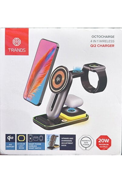 trands 4 IN 1 WIRELESS QI2 CHARGER