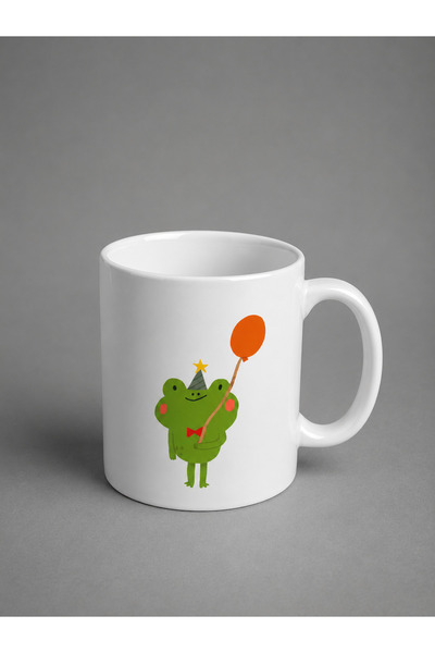 CoNotes Little Frog Design Porcelain Mug