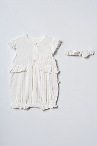 ciccimbaby 3-6 6-9 6-9 9-12-Fi̇rst Spri̇ng Joy Short Jumpsuit