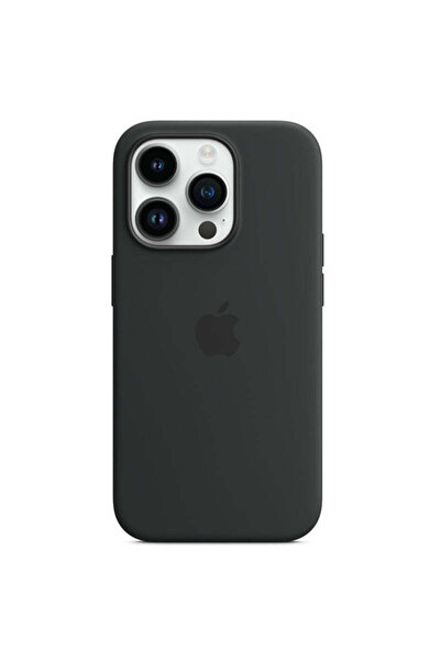 OEM Husă compatibilă cu iPhone 14 Pro, MagSafe/Magnetică, din silicon, Negru ...