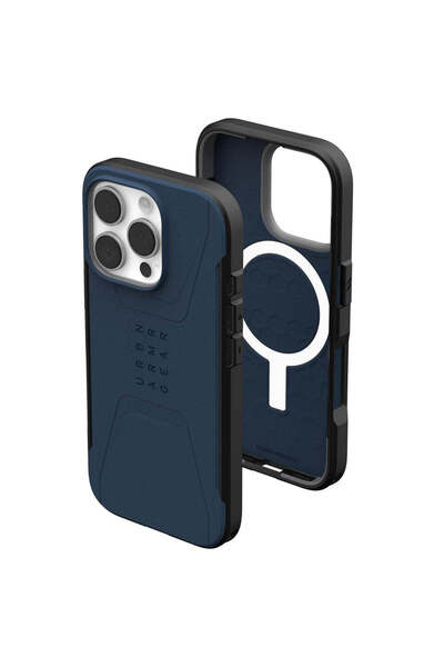 UAG Husă pentru iPhone 16 Pro Max, Civilian MagSafe, albastru marin - albastr...