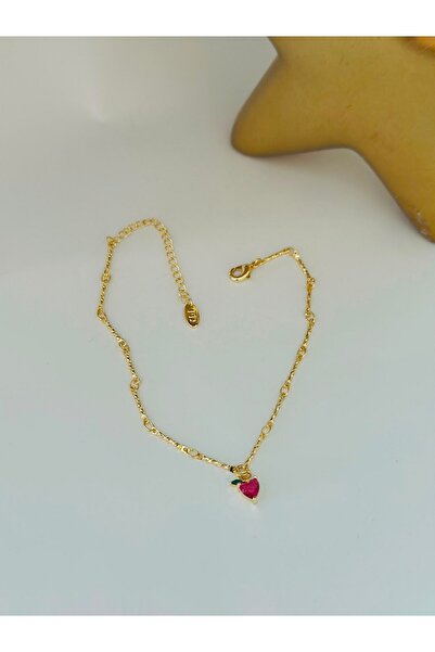 BYYEŞO Elma Detail Steel Anklet
