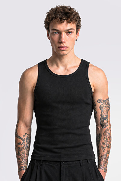 Wes Siyah Premium Tank Top Atlet