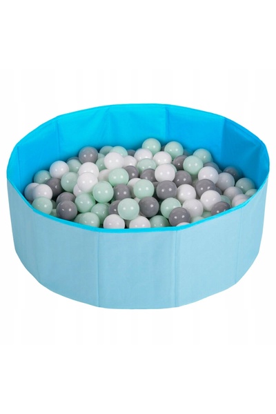 Selonis Piscina cu bile uscată 90X30cm/200 bile, rotundă, moale, pentru copii