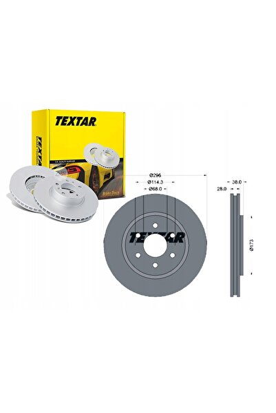 TEXTAR 92199603 DISC NEDIFINIT. NISSAN P. NAVARA 05- JANTE 16