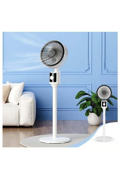 RUAY مروحة عمودية (موديل RA67)، قوة 45 واط، تذبذب واسعة النطاق، ارتفاع قابل للتعديل، تدفق هواء هادئ.