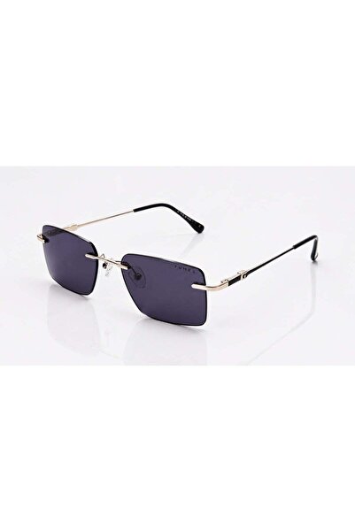 Fumes Nova Rimless Square Metal Sunglasses with UV400 Protection for Men & Wo...