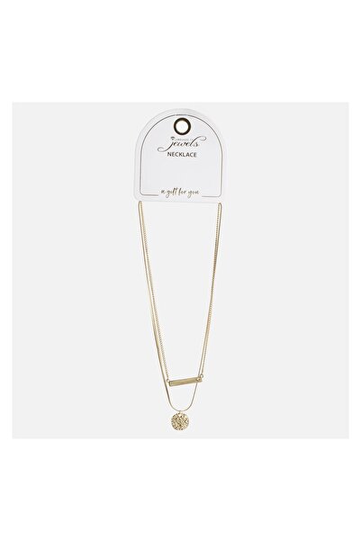 JEWELS Colier damă cu lanț, model stras, lanț dublu – bijuterie fină pentru ținute elegante