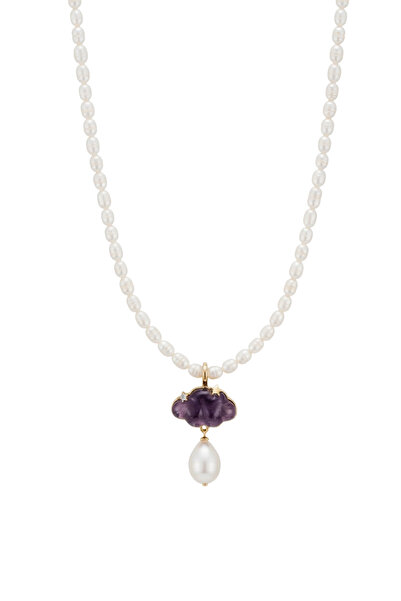 Ecru Atelier Berry İnci Kolye - Mor