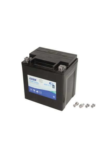 EXIDE Acumulator AGM 12V 30Ah 430A R+ Fără întreținere 165x130x175mm Pornit Y...