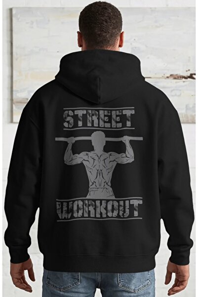 SEVBANO Γυμναστήριο Street Workout Fitness Bodybuilding Αθλητικό Φούτερ με στ...