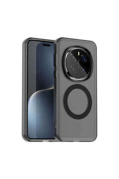 Techsuit Husă pentru Honor Magic7 Pro, CandyCase MagSafe, alb - negru