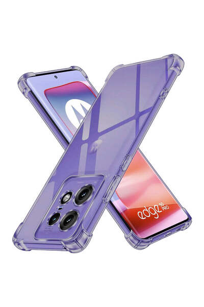 Techsuit Husă pentru Motorola Edge 50 Pro, din silicon transparent, rezistent...
