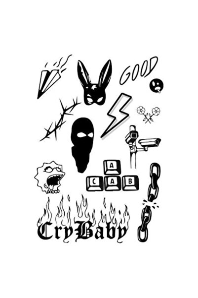 FlashTattoosRomania Tatuaj temporar, Flash Tattoos România, Cry baby, reziste...