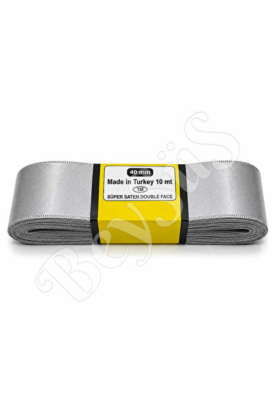 BeySüS Satin Ribbon 40 mm Silver