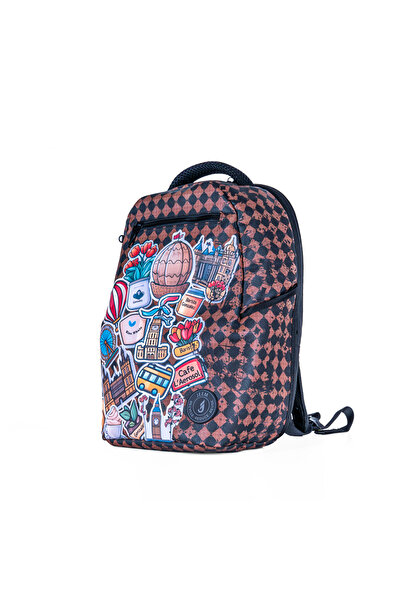 JEEM Peak Art Canvas Printed Backpack
