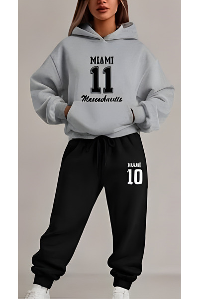 EFFRENATU Unisex Character Hooded Sweatshirt Set - Face and All-Over Surface ...