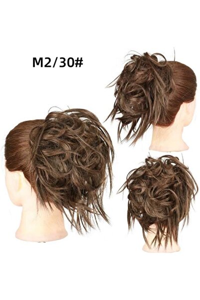 Estelle Messy Cocktail Bun hair bun hair bang hair extension elastic hair ban...