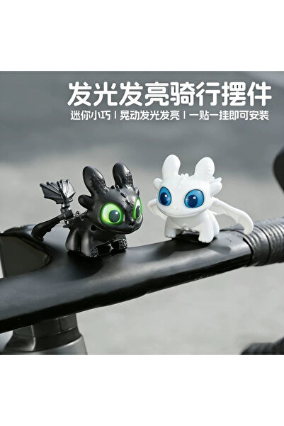 choice2 2pcs Glowing toothless baby keychain with movable wings, plush doll p...