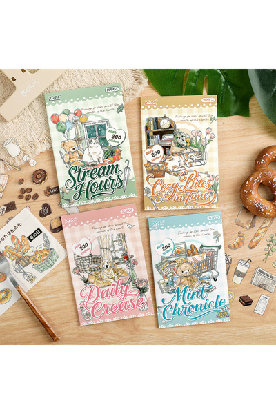 Choice3 Allin 20sheets Salt Wool Wind Series Kawaii Cartoon Daily Life Small ...