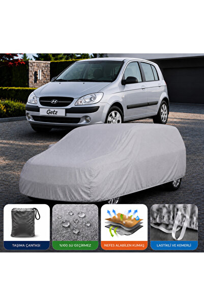 COCEM Hyundai Getz Uyumlu Araç Brandası Su Geçirmez UV Korumalı Tam Koruma Gr...