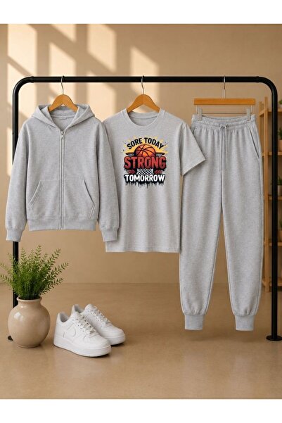 cm buseyiz Busekids New Season 3-Piece Long/Short Sleeve T-Shirt and Hooded J...