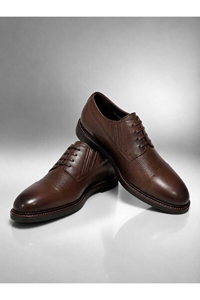 oktay kundura S3450 Haiki Leather Eva Sole Ornamented Lace-Up Classic Men's S...