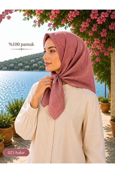 ÖZGÜRELLER وشاح مصنوع من القطن بنسبة 100%، مقاس 100×100 سم