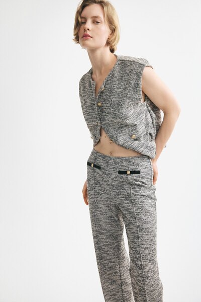 H&M Pull-on Bukle Triko Pantolon