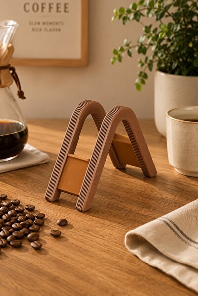 craftopya Dekoratif Filtre Kahve Kağıdı Standı - V60 Filtre Kağıdı Tutucu Organizer - Kahve Köşesi Aksesuarı