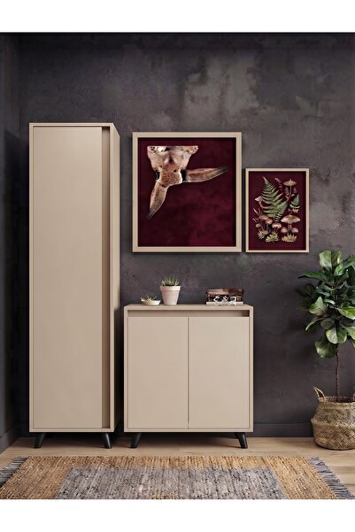 Mymob Şimal Vestiyer 130 Cm Bej Rengi