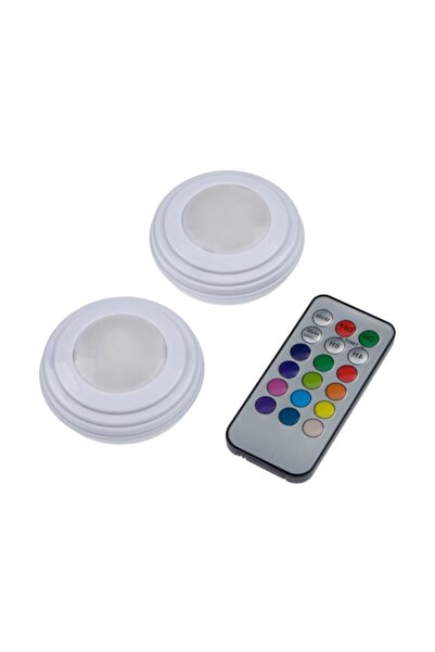 ANTBRO Set de 2 lămpi LED cu telecomandă și 12 culori de lumină