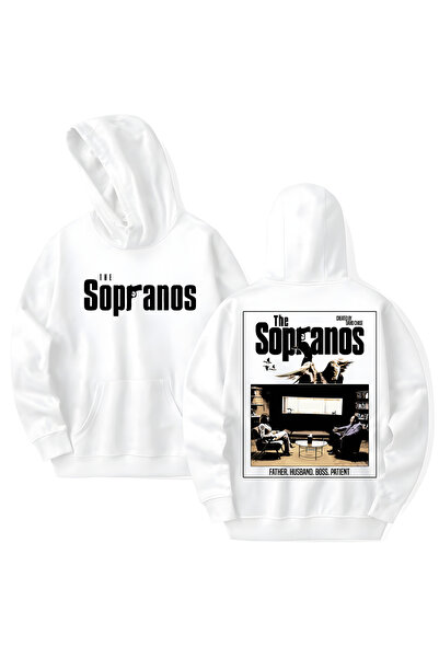 STİL-X The Sopranos Printed Cotton Long Sleeve Hooded Sweatshirt with 3 Threa...
