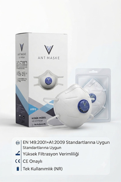 ery iş güvenliği ekipmanları ANT FFp2 Ventilli Asit Gaz Toz Ve Sis Maskesi 1 ...