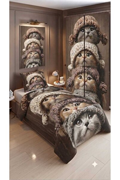 Elmas Dizayn Special Design Single Bedding Set with Flower Design Luxury Cott...