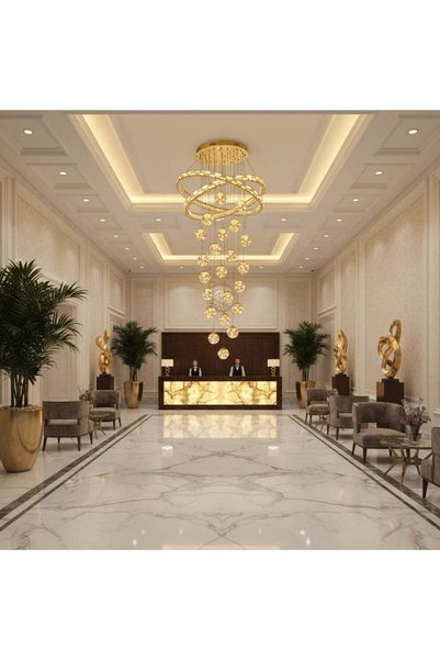 OEM Crystal Chandelier with Remote Control DUARA Supremo, 90x300cm, Warm/Neut...