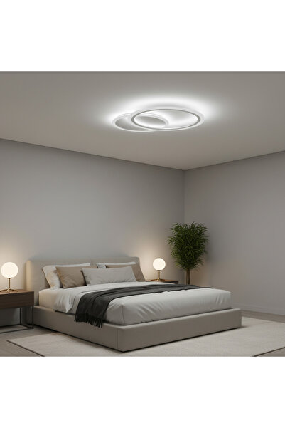 DIGITAL Merchandise Lustra LED cu telecomanda LUCY 27W, 2 Cercuri, lumina Rec...
