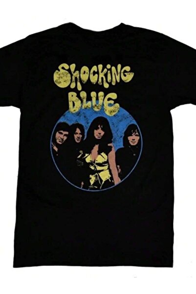 9TAY Shocking Blue Band Heavy Cotton T Shirt Size S-5XL