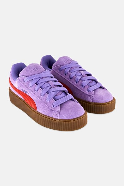 Puma x Fenty Men Creeper Phatty Lace Up Trainers Shoes, Purple