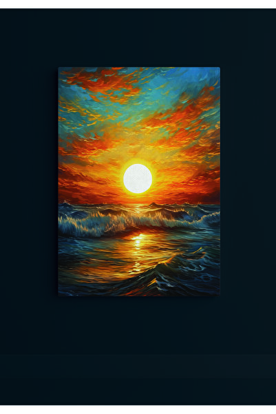 VECTORART Sunset | Decorative Wall Frame | Premium Sticker & Lamination on 3m...
