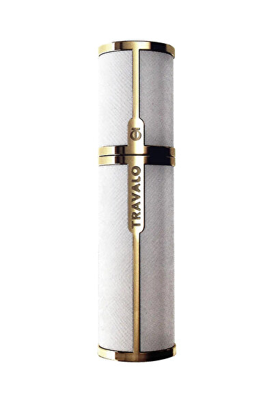 Travalo Atomizor de parfum reîncărcabil Milano, 5 ml, Alb și Auriu
