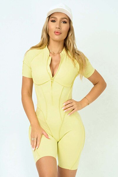 ABYFIT Salopeta GLAM FIT SHORT Galbena