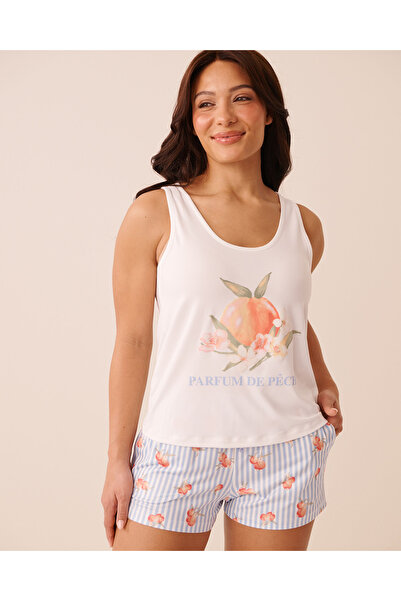 La Vie en Rose Peach Print Super Soft Cami