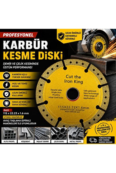 REKOTOOLS -115 mm Elmas Karbür Çok Amaçlı Kesici Testere Diski – Demir, İnşaa...